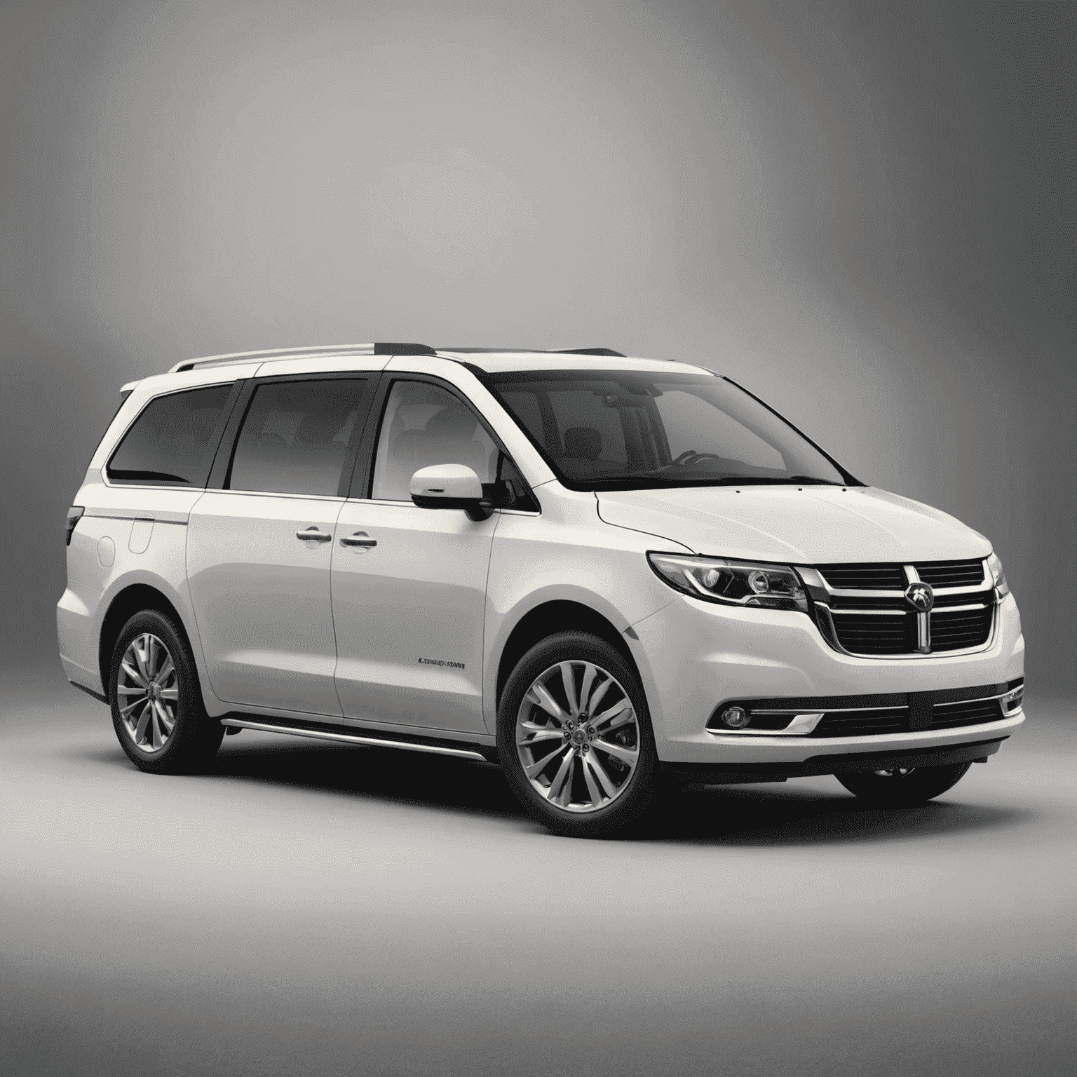 A spacious SUV or minivan with open doors, showing ample interior space and family-friendly features